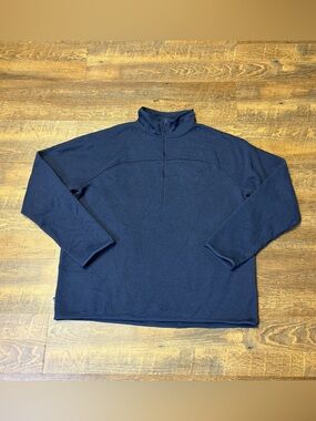 North Face Front Range Half 1/2 Zip Pullover Blue Fleece Sweatshirt Mens XXL 2XL
